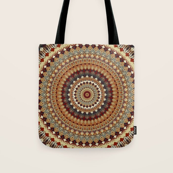 Earthy Mandala Tote Bag Gallery Image 1