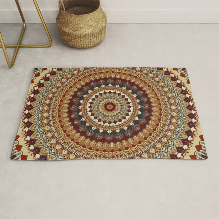 Earthy Mandala Rug Gallery Image 1