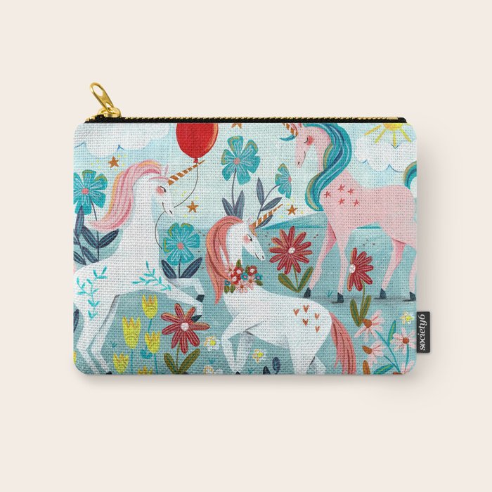 Unicorns landscape Carry All Pouch Gallery Image 1