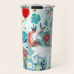 Unicorns landscape Travel Mug Gallery Image 1