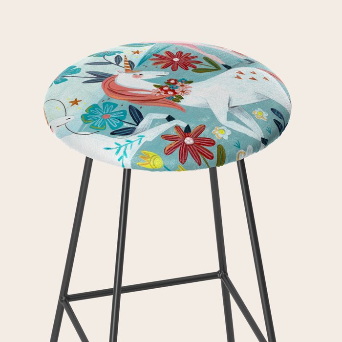 Unicorns landscape Stool Gallery Image 2