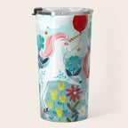 Unicorns landscape Travel Mug Gallery Image 3
