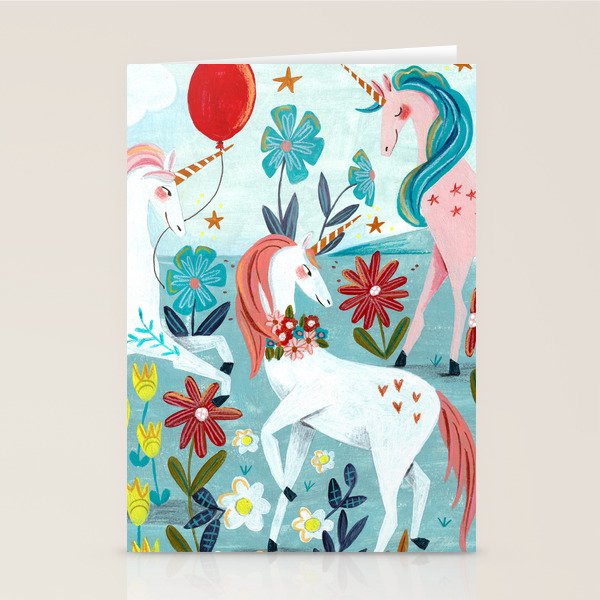 Unicorns landscape Stationery Card Gallery Image 1