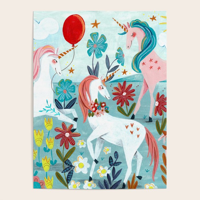 Unicorns landscape Poster Gallery Image 1