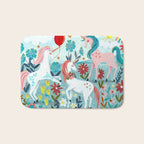 Unicorns landscape Bath Mat Gallery Image 1