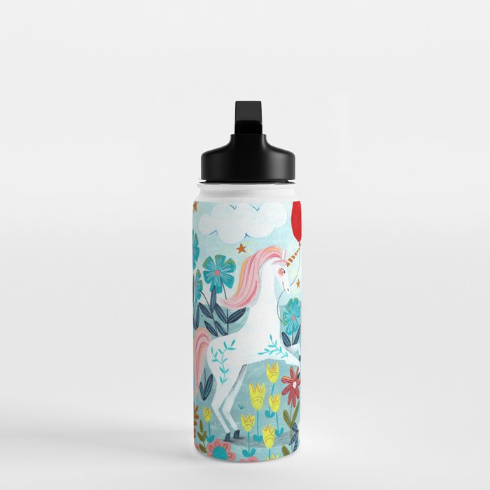 Unicorns landscape Water Bottle Gallery Image 3