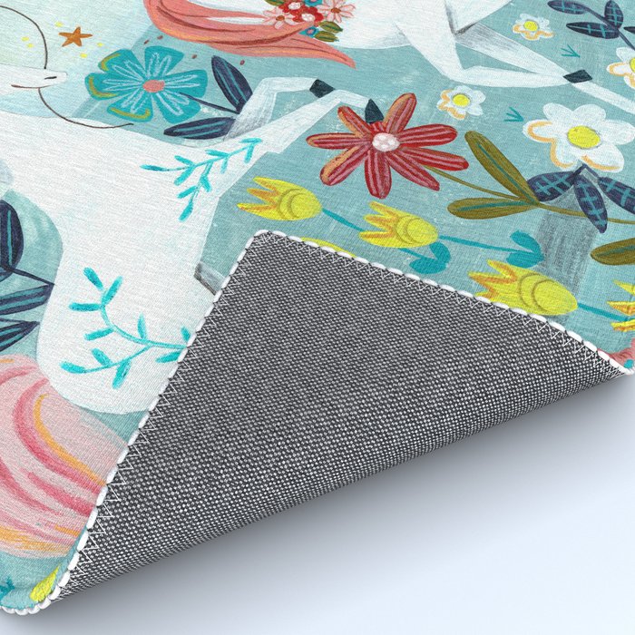 Unicorns landscape Rug Gallery Image 4