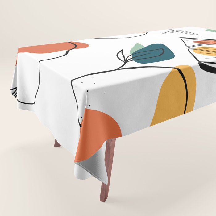 Abstract citrus fruit Tablecloth Gallery Image 1