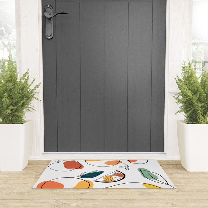 Abstract citrus fruit Welcome Mat Gallery Image 3