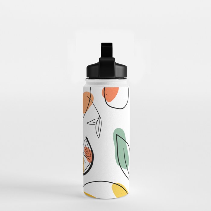 Abstract citrus fruit Water Bottle Gallery Image 2