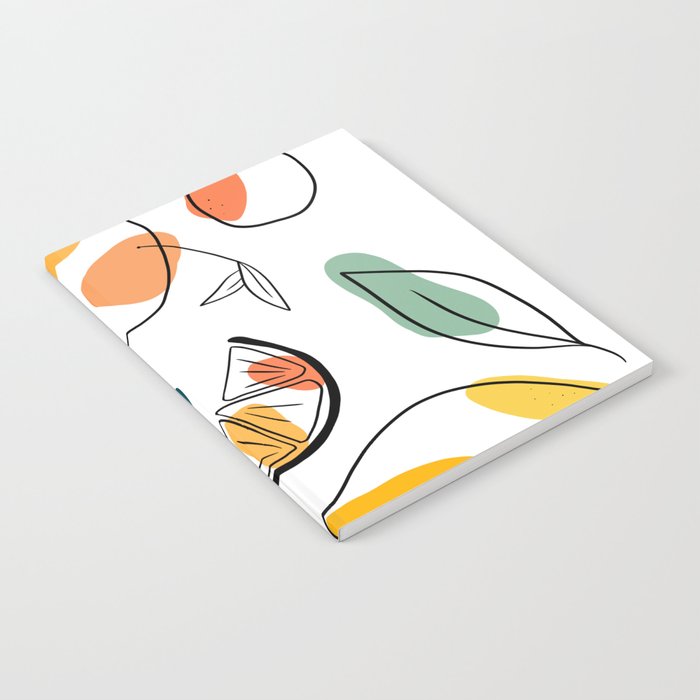 Abstract citrus fruit Notebook Gallery Image 1