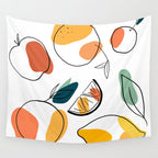 Abstract citrus fruit Wall Tapestry Gallery Image 4