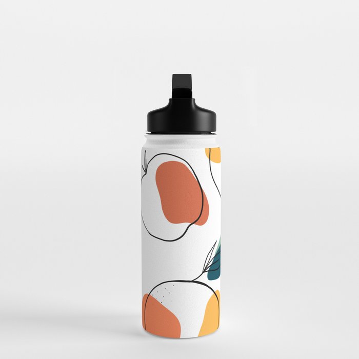Abstract citrus fruit Water Bottle Gallery Image 3