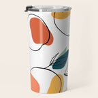 Abstract citrus fruit Travel Mug Gallery Image 3