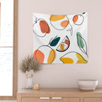 Abstract citrus fruit Wall Tapestry Gallery Image 2