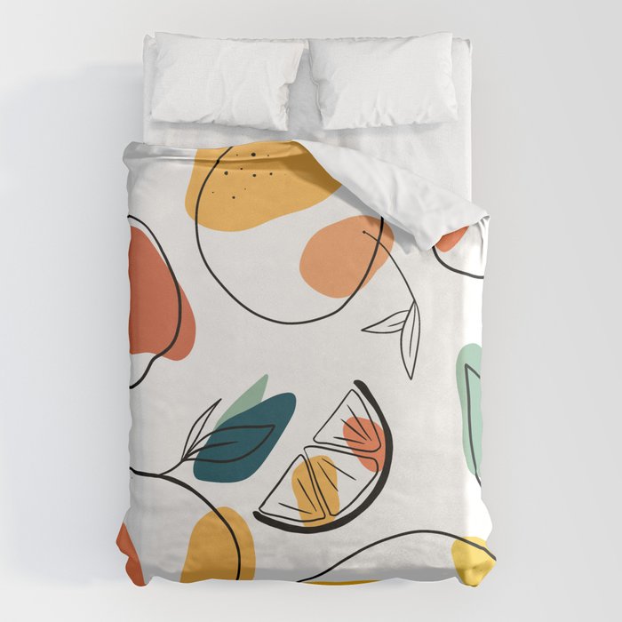 Abstract citrus fruit Duvet Cover Gallery Image 6