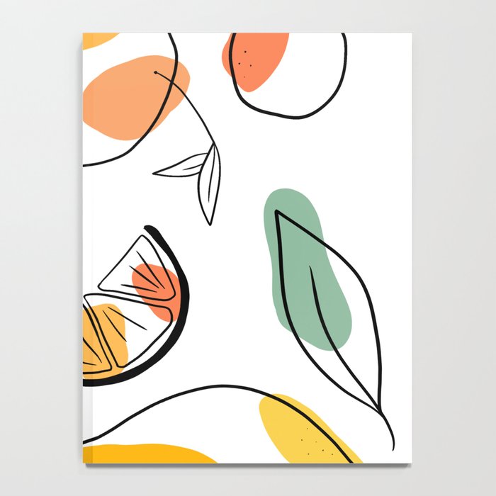 Abstract citrus fruit Notebook Gallery Image 4
