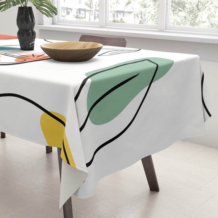 Abstract citrus fruit Tablecloth Gallery Image 3