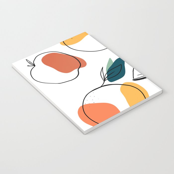 Abstract citrus fruit Notebook Gallery Image 3