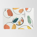 Abstract citrus fruit Rug Gallery Image 2
