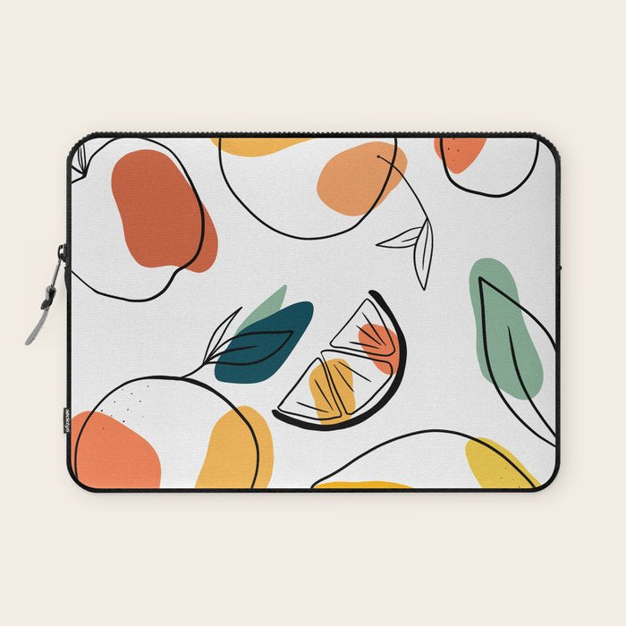 Abstract citrus fruit Laptop Sleeve Gallery Image 1