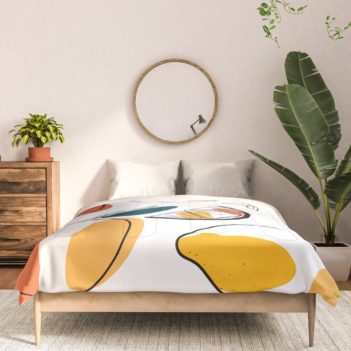 Abstract citrus fruit Comforter Gallery Image 3