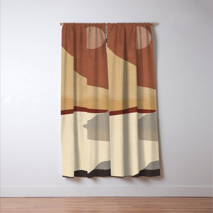 Minimal Art Landscape 10 Window Curtain Gallery Image 3