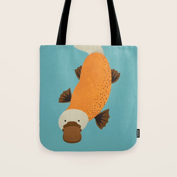 Whimsy Platypus Tote Bag Gallery Image 1