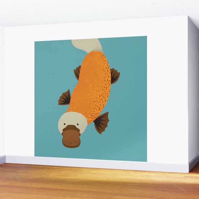 Whimsy Platypus Wall Mural Gallery Image 2