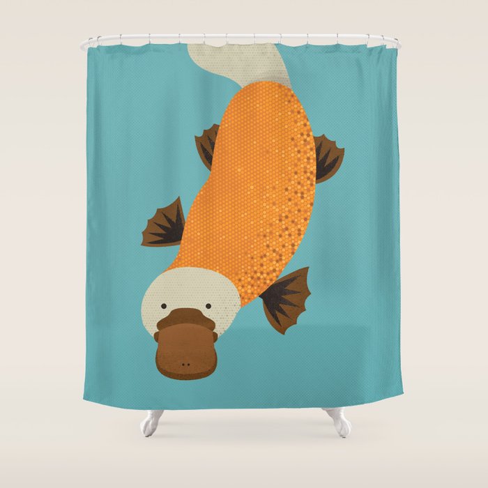 Whimsy Platypus Shower Curtain Gallery Image 1