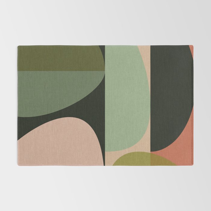 abstract organic geometry Rug Gallery Image 2