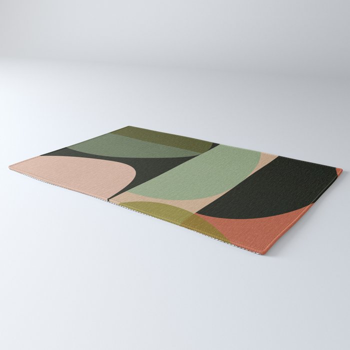 abstract organic geometry Rug Gallery Image 3