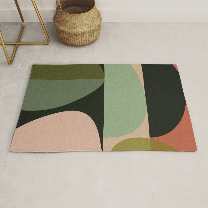 abstract organic geometry Rug Gallery Image 1