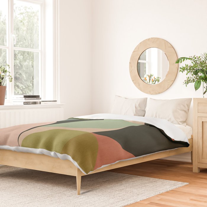 abstract organic geometry Duvet Cover Gallery Image 2