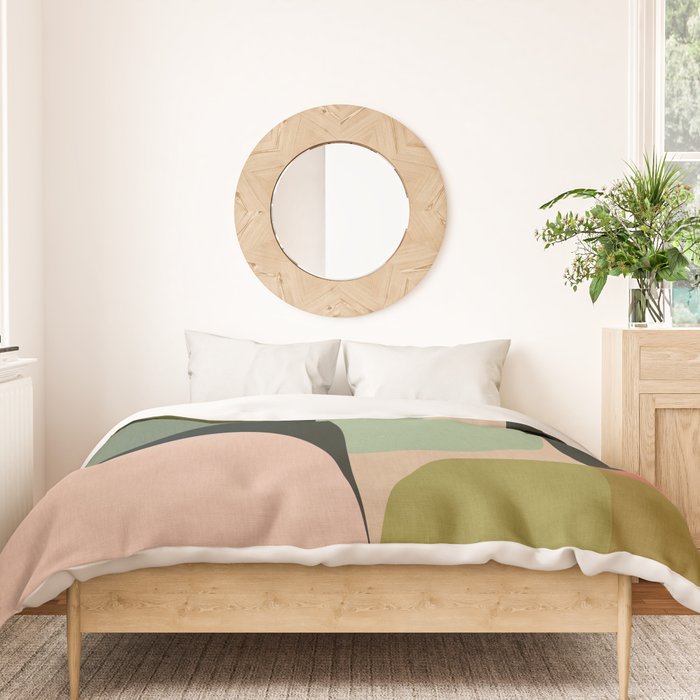 abstract organic geometry Duvet Cover Gallery Image 3