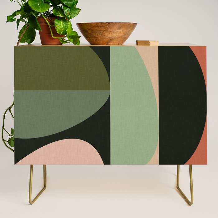 abstract organic geometry Credenza Gallery Image 1