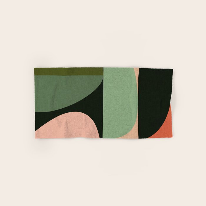 abstract organic geometry Bath Towel Gallery Image 1