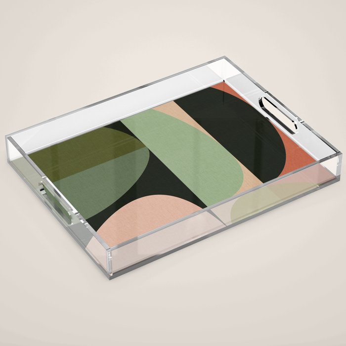 abstract organic geometry Acrylic Tray Gallery Image 1