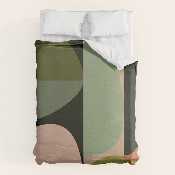 abstract organic geometry Duvet Cover Gallery Image 1