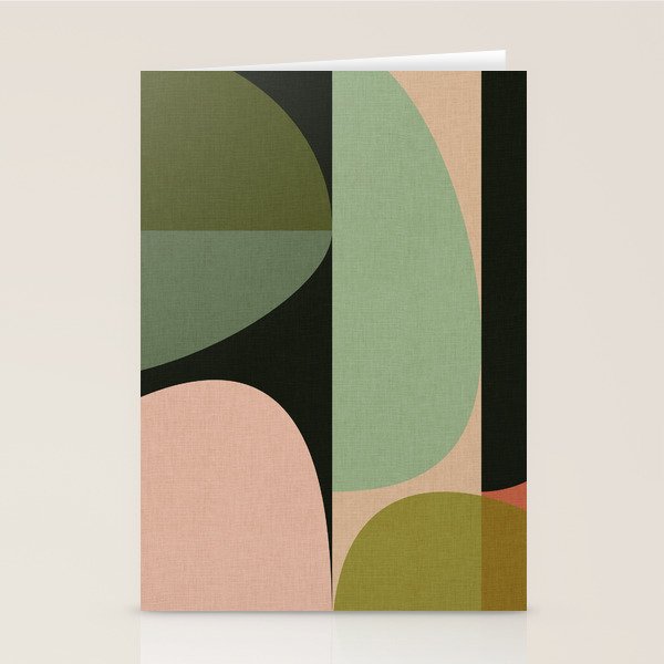 abstract organic geometry Stationery Card Gallery Image 2