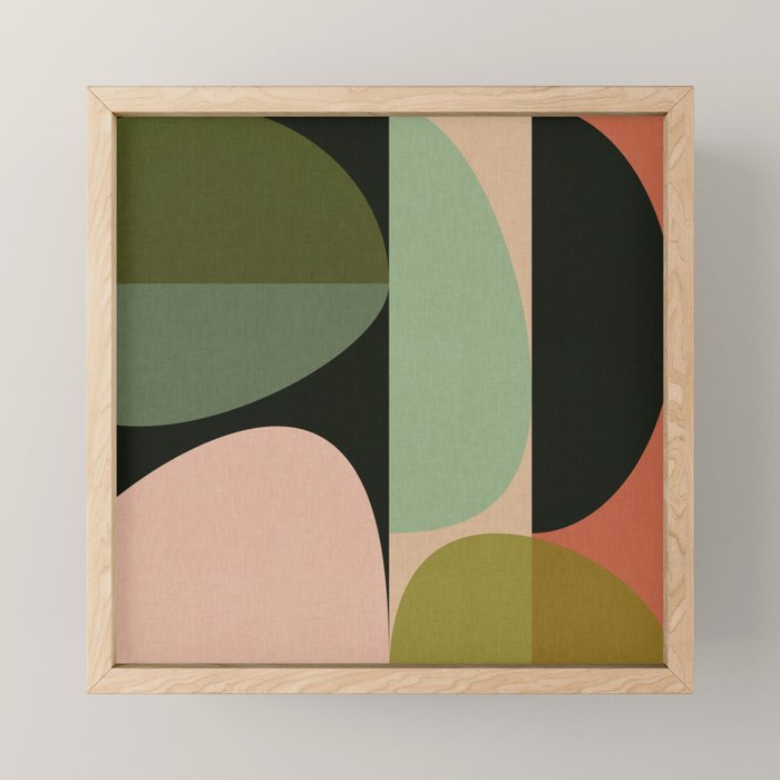 abstract organic geometry Mini Art Print Gallery Image 1