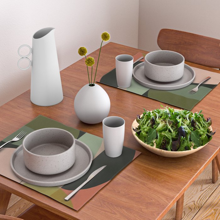 abstract organic geometry Placemat Gallery Image 2