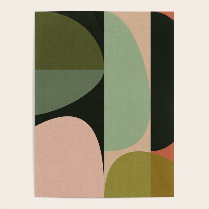 abstract organic geometry Poster Gallery Image 4