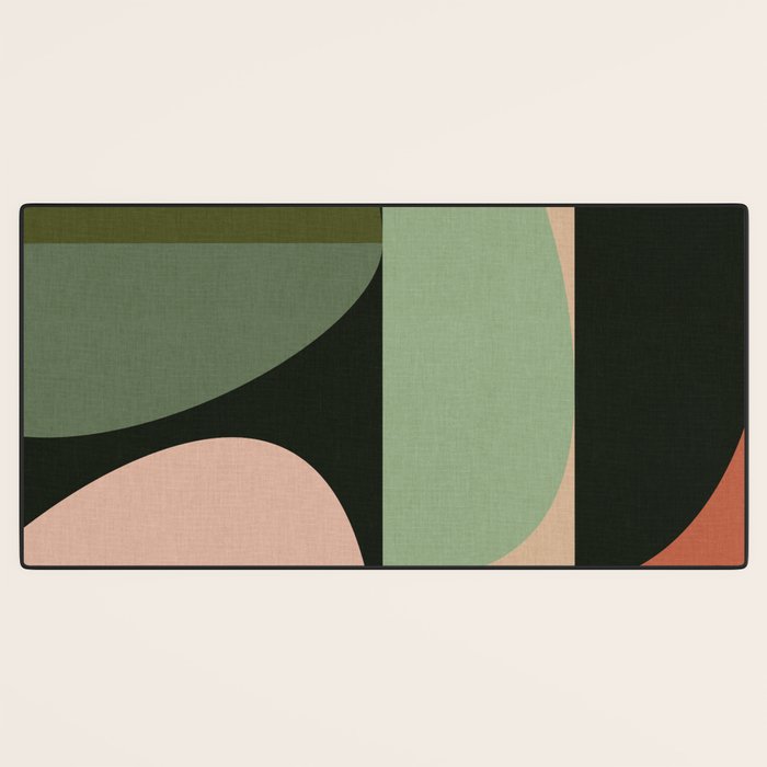 abstract organic geometry Desk Mat Gallery Image 3