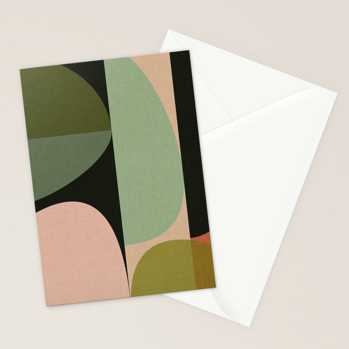 abstract organic geometry Stationery Card Gallery Image 2