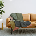 abstract organic geometry Throw Blanket Gallery Image 1