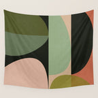 abstract organic geometry Wall Tapestry Gallery Image 4