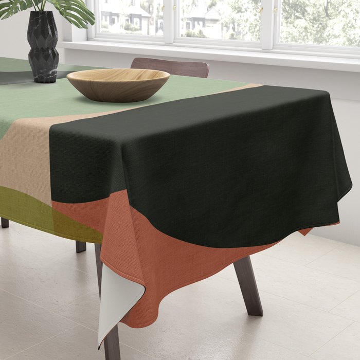 abstract organic geometry Tablecloth Gallery Image 3