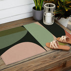 abstract organic geometry Outdoor Rug Gallery Image 2