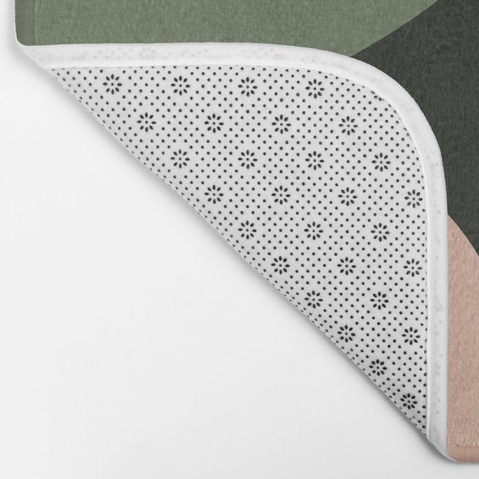 abstract organic geometry Bath Mat Gallery Image 2